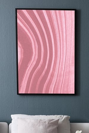 Pink Vibrant Lines Poster