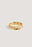 18K-vergoldeter geflochtener Ring