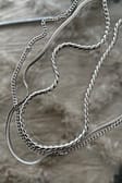 Silver 3-pack Basic Chain Necklace