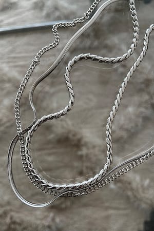 Silver 3-pak halskæder