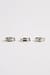 6-pack Mixed Silver Plated Pattern Rings