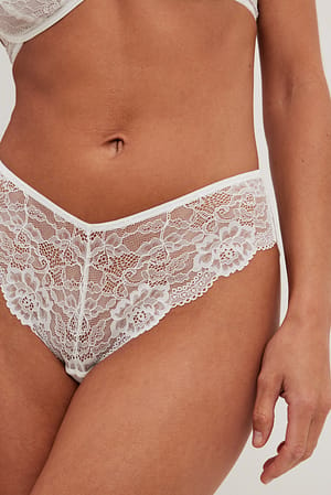 All Lace Hipster White