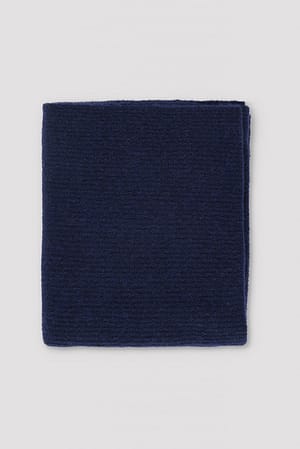 Navy Tørklæde i alpakkablanding