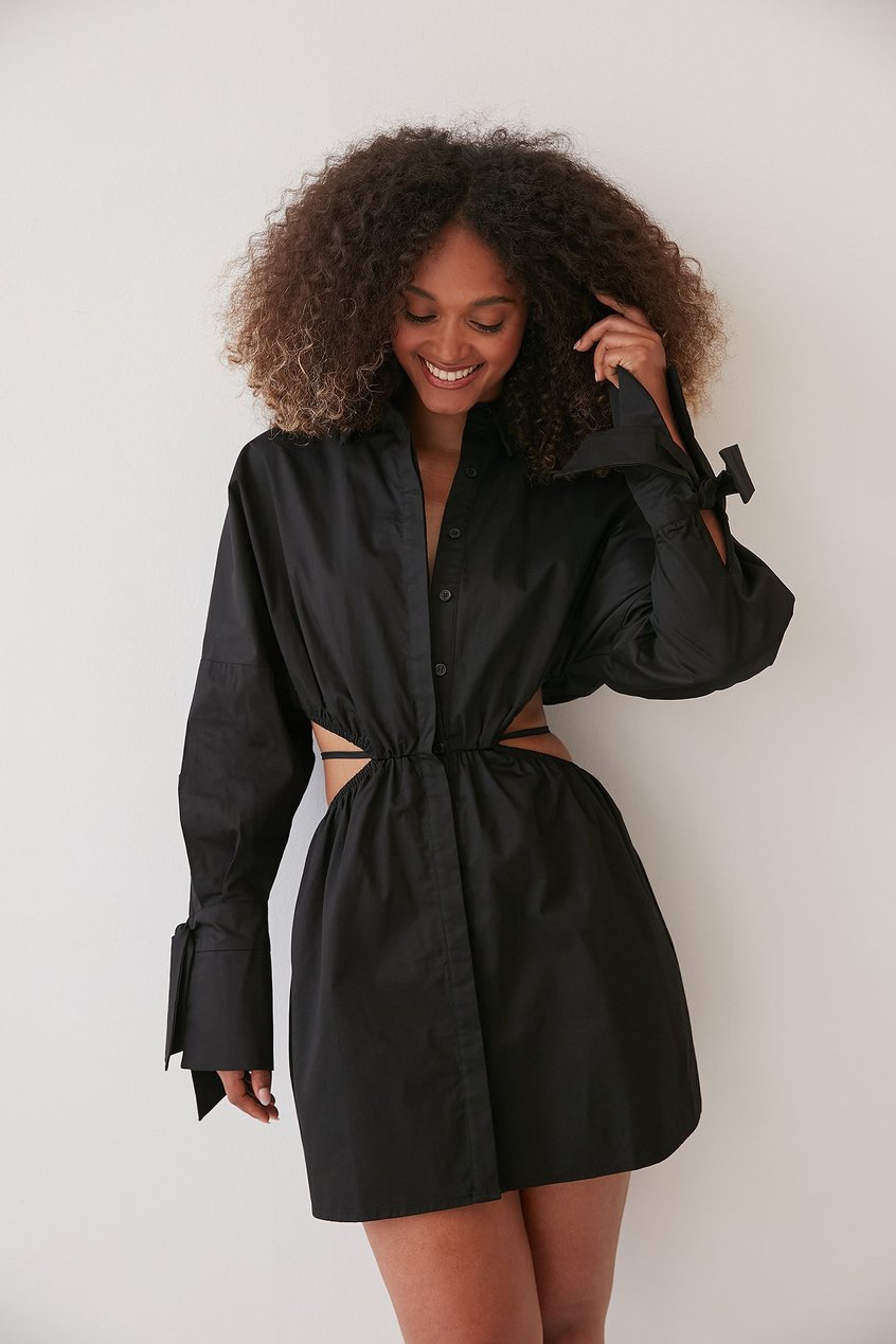 Robes La petite robe noir | Robe Avec Détails À La Taille - WI00571