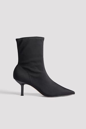 Black Ankle Sock Boots