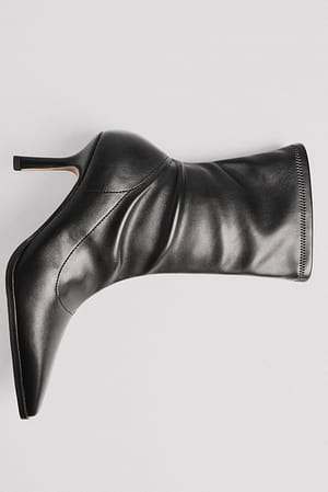 Black Ankelstøvler med stilethæl