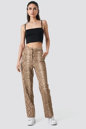 Snake Straight Fit Suiting Pants