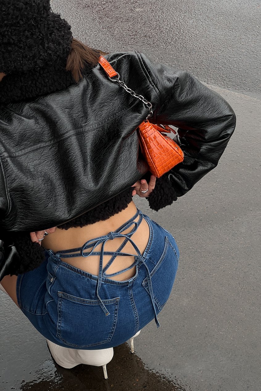 Röcke Selected Items | Jeans mit hinteren Details - KP70063