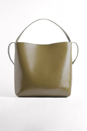 Olive Green Basic Bucket Tote