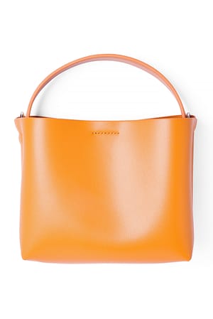 Orange Mini borsa tote a tracolla semplice
