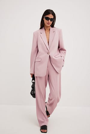 Pink Basic Anzughose