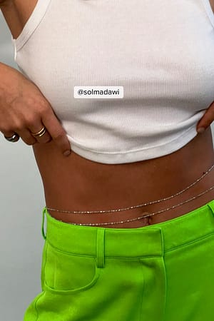 Silver Double Layer Belly Chain