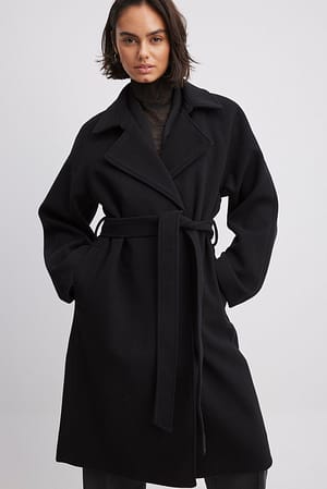 Black Belted Coat
