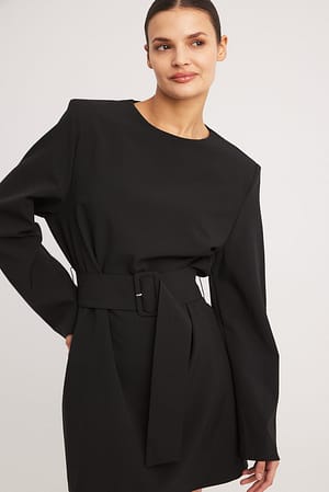 Black Mini-jurk met riem