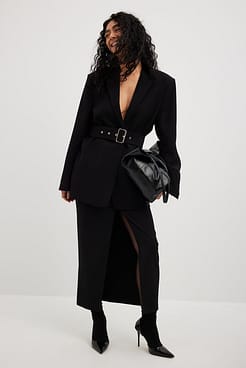 Belted Oversized Blazer Outfit