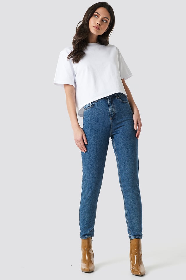 Mom Jeans MB Mid Blue