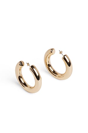Gold Big Sized Hoops