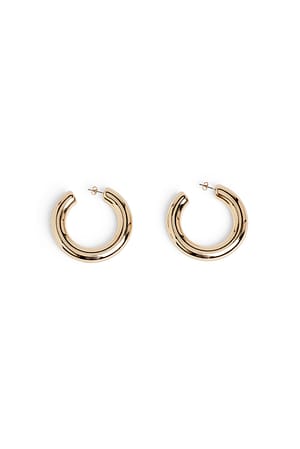 Gold Big Sized Hoops