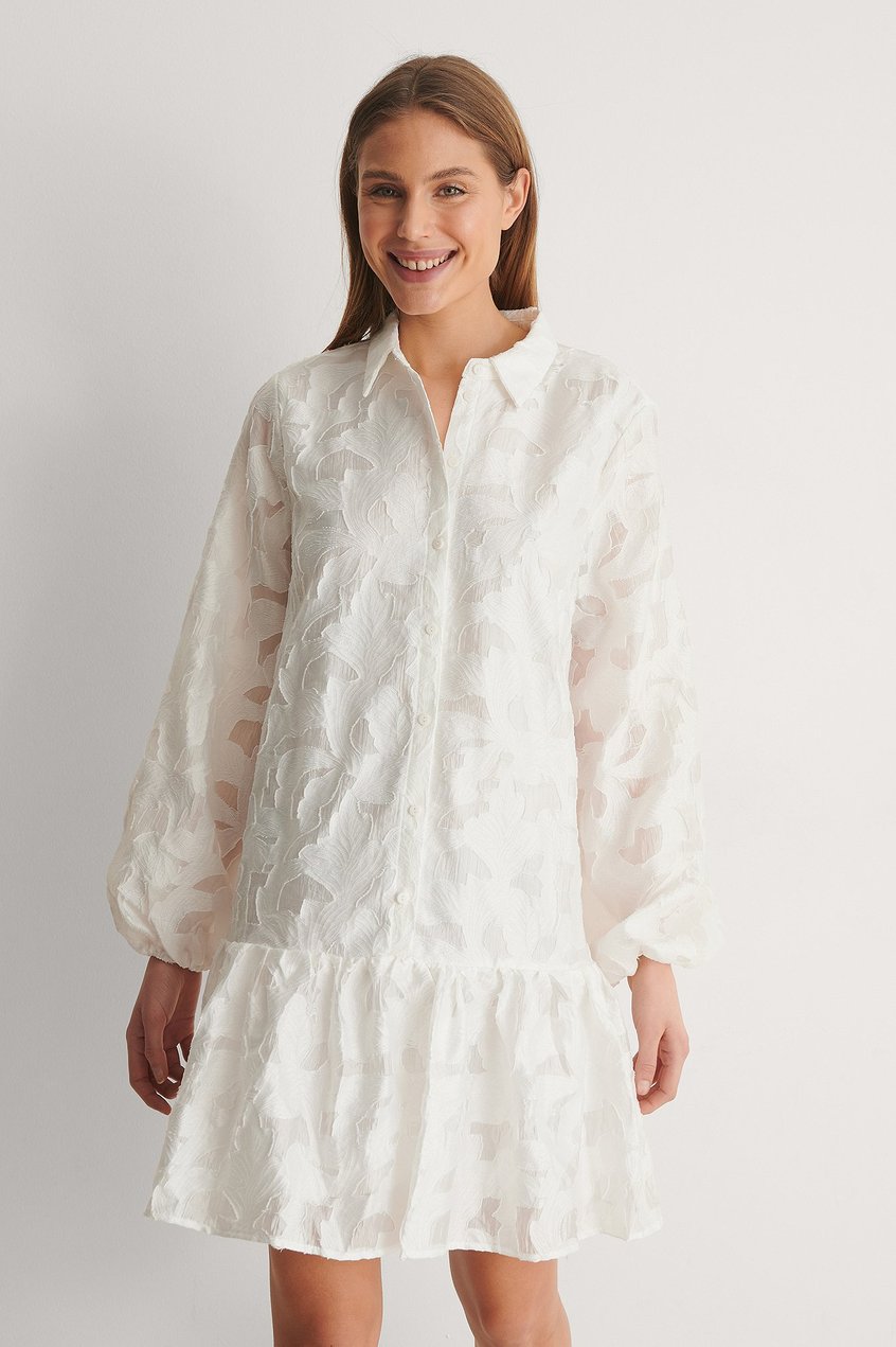 Robes Robes de Printemps | Mini Robe Manches Ballon - QL57395