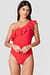 Auckland One Shoulder Frill Swimsuit