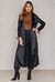 Ruched Sleeve Duster