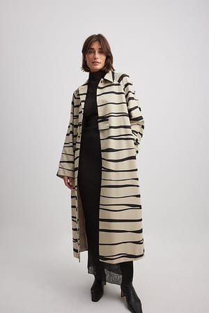 Zebra Buckle Coat
