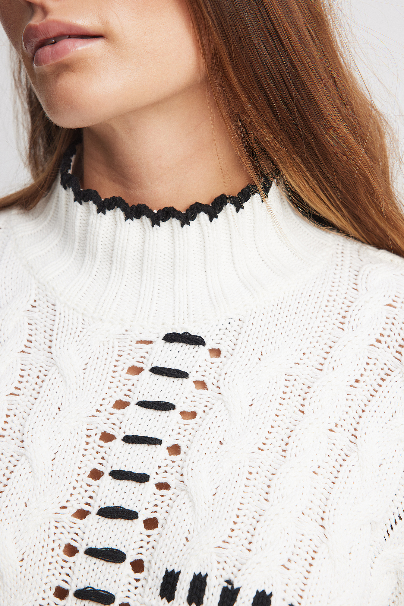 Koton Mädchen Pullover Mit Cable-Knit-Muster – Größe 5/6 Jahre, Grün, Maschinenwaschbar