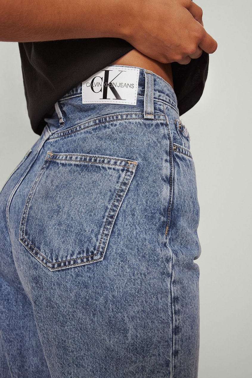 Jean Jeans | High Rise Relaxed Jeans Bleu - PM14170