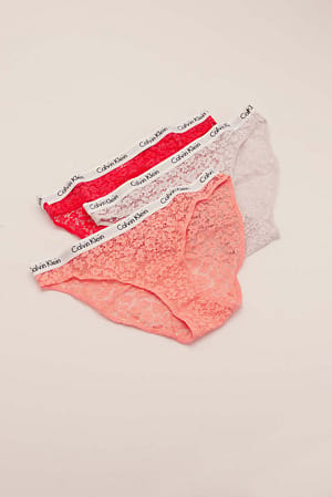 redaktionelle tøffel Uforenelig Pakke med 3 bikinitrusser Flerfarvet | NA-KD