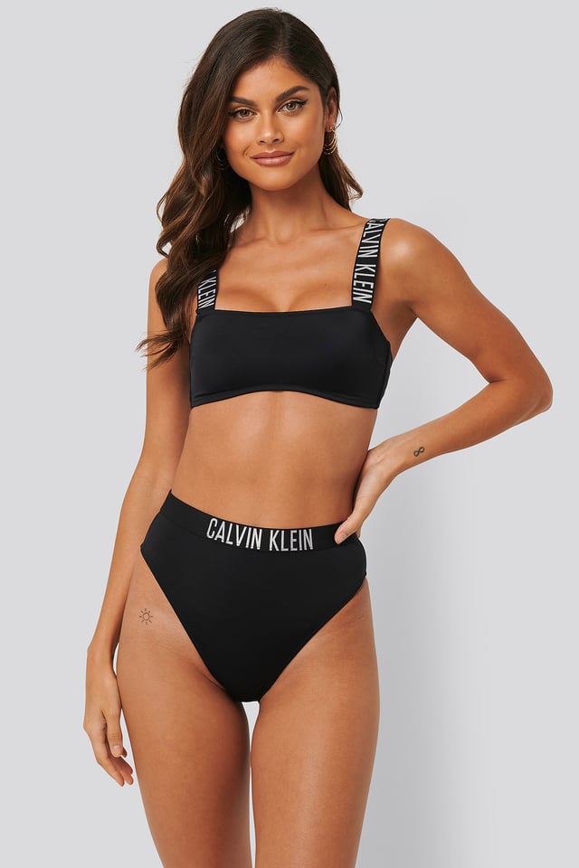 Korkeavyötäröiset Cheeky-Bikinit Black