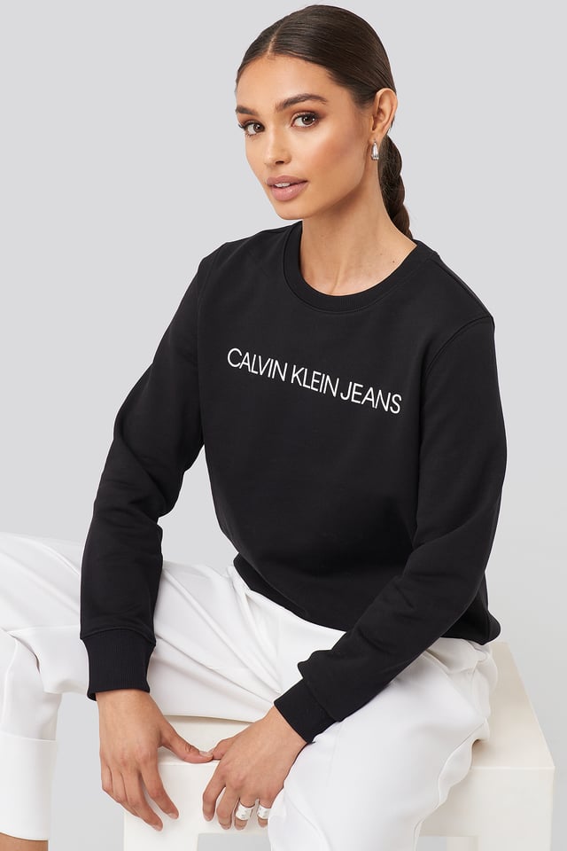 Institutional Core Logo Sweater CK Black