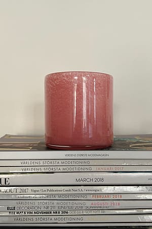 Pink Candle Holder Small