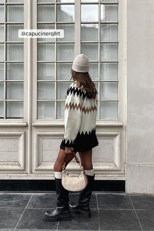 Off White Pull en maille Faire Isle
