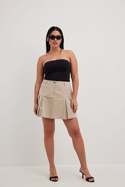 Cargo Mid Waist Mini Skirt Outfit