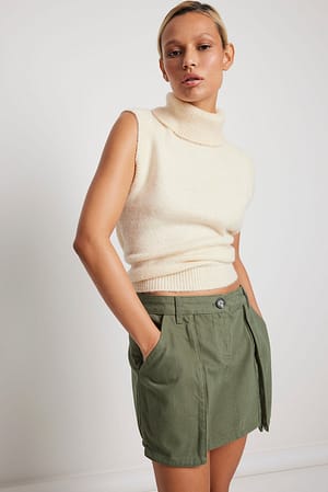 Green Cargo Skirt