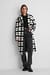 Checked Dropped Shoulder Coat