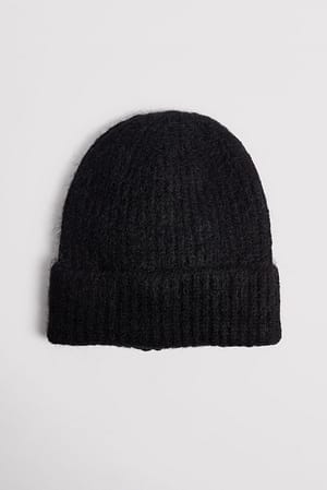 Black Gruba czapka