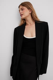 PC8477 KENDALL GRS BLAZER - DARK GREY MELANGE