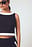 Contrast Detail Boat Neck Top