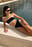 Braguita de bikini de pierna alta con detalle de contraste