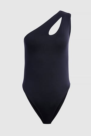 Cut Out Sleeveless Bodysuit Black | NA-KD