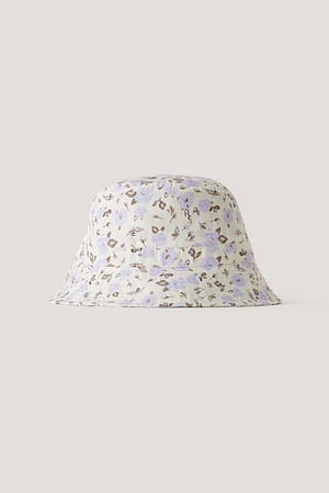 Floral Print Sombrero de pescador