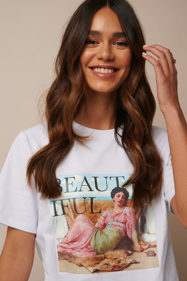 Beautiful Printed T-shirt White