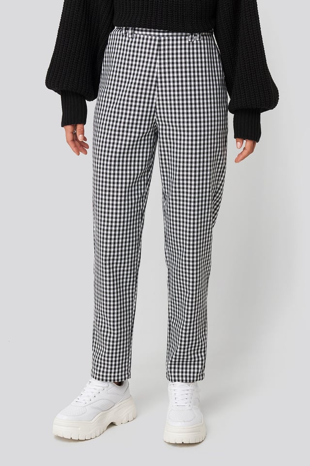 Checked Suit Pants Check Print