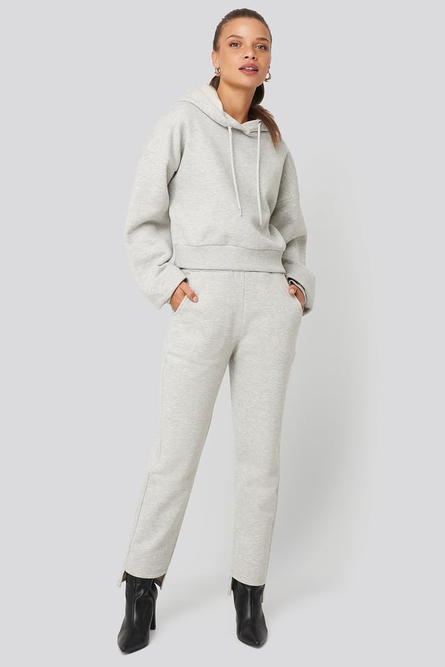 Elastic Waist Sweatpants Grey