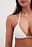 Gepunktetes Triangel-Bikini-Top mit Trägern