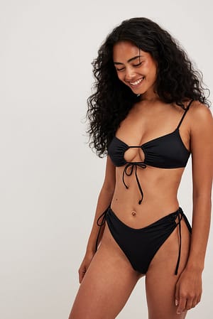 Black Figi od bikini z dwoma ściągaczami