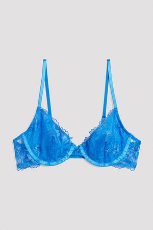 Blue Extended Wire Bra