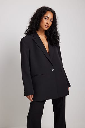 Black Extreem oversized blazer in herenmodel