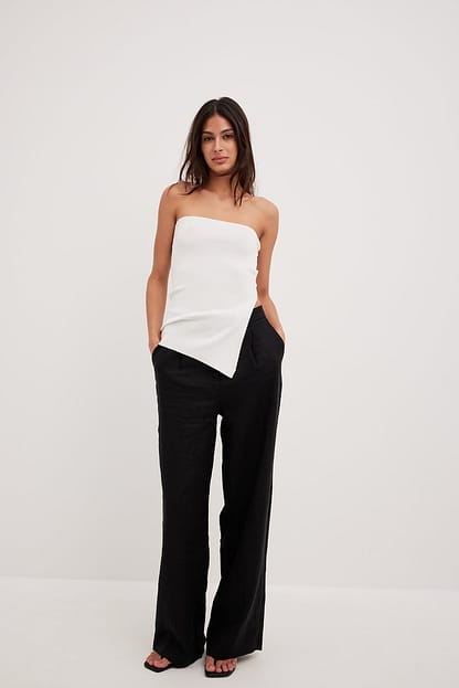 Offwhite Double Folded Tube Top
